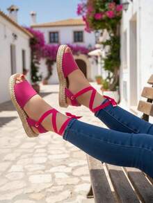 La Caprichosa Women Wedges & Flatform - 玫紅色 - 查看 2