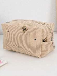 Cute Makeup Bag For Women Portable Travel Small Cosmetic Bags Zipper Toiletry Bag Washing Pouch Storage Bags,Makeup Pouch,Cosmetic Bag,Travel Essential,Large Capacity,Large Makeup Bag