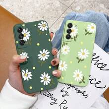 Dfor Galaxy Note 10 Plus Case Cute Daisy Pattern Camera Lens Protection Shockproof TPU Bumper Liquid Silicone Protective Cover Phone Cases For Samsung Galaxy Note 10+Plus 5G 6.9"Green - màu xanh lá - Xem 3