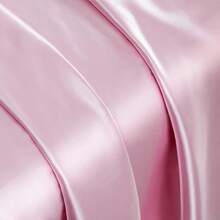 Silky Soft Pink Twin XL Satin Bed Sheets Set, 1 Deep Pocket Fitted Sheet + 1 Flat Sheet + 1 Pillowcase,  In 2025 - 粉色 - 查看 10