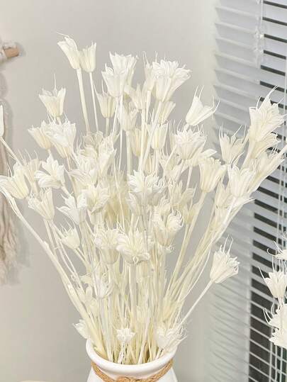 15/30 Of The Dried Flower Heads Octagon Flowe, Suitable For Bohemian Wedding, Table Centerpiece Decoration,Crafting Dried Flowers, Bridesmaid Gift Box For Birthday Cakes, Vase Decoration