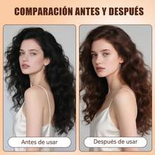 Shampoo Tinte Instantáneo 4 en 1 para Mujer y Hombre - Suave, Cobertura de Canas y Larga Duración - Color Café Oscuro - CAFÉ OSCURO - Ver 3