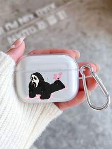 Cute Ghost Earphone Case Compatible With AirPods 4th Gen, Pro, New 2/3, Soft Protective Cover Shell Compatible With Apple Earphones - Clear - View 7