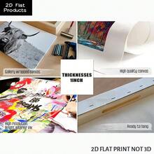 2D Flat, Posters & Prints 1pc  Framed Wall Art - Canvas Prints Poster, Ideal For Home, Office Wall Decor, Family Gift, Living Room Bedroom Wall Decor - Nhiều màu - Xem 5