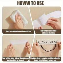 Large Capacity Mesh Storage Bag, Wall-Mounted Hanging Organizer, Reusable Household Door Back Organizing Net Pouch, Breathable Simple Design For Kitchen Tool Organization - trắng - Xem 7