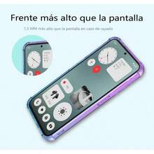 Funda para Nothing Phone 2A Case Uso Rudo, Transparente Colores Degradados Protectora de Cmara Anticada Carcasa BumperPrpura Azul - Teléfono 1 de CMF - Ver 6