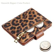 Small Wallets For Women Slim Minimalistfor Bifold Credit Card Holder For Pocket Or Purse, Leopard{"Color_name":"Leopard"} - 多色18 - 查看 5