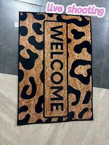 1 件豹纹迎宾垫,聚酯纤维入口地毯,适用于厨房、餐厅、走廊、浴室、卧室、家居和房间装饰、门垫、小地毯、迎宾垫、地毯、地垫、户外门垫、厨房地毯、家居装饰、前门垫、区域小地毯、户外垫、家居装饰、区域地毯、花园地毯、可洗地毯 - 彩色 - 查看 4