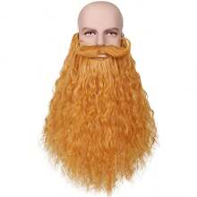 Fake Santa Claus Beard, Santa Claus White Beard, Magic OOld Man Gray Long Beard, Synthetic Fiber, For Halloween And Christmas Role Play Costumes - Multicolor - View 13