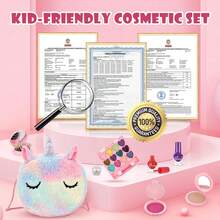 Anpro Juguete de Maquillaje para Niñas, 41 pcs Juguetes de Maquillaje Lavable y  para Niñas, Juguete de Maquillaje para Regalo de Navidad y Cumpleaños Apto para Niños de 3+ Años - 1 - Ver 8