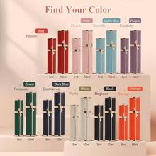 Refillable Travel Perfume Bottle U2013 Fine Mist Atomizer, Bottom Fill, Genuine Leather, TSA Approved, Daily Refresh Travel Red, 5ml - Đen + 0,2 Ounce - Xem 2