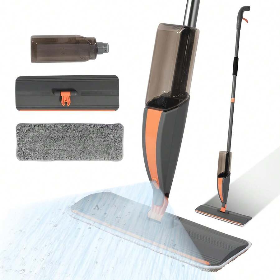 EstiloMopa En Spray, Mopa Spray En Seco Y HúMedo, Mopa Trapeador Con 400ML Atomizador, Cabezal Giratorio 360 ° , 1 Rascador, Para Hogar Suelos De Madera Y MáRmolVersióN Mejorada - 1 - Ver 1