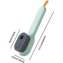 1PCS Multifunctional Liquid-Adding Shoe Brush Shoe Brush Press Type Automatic Liquid-Adding Laundry Brush Shoe Brush Does Not Hurt The Shoe Cleaning Brush - Random - View 6