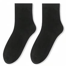 男士夏季商务袜，纯棉，纯色，抗菌，防臭，吸湿排汗，中筒袜