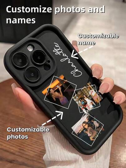1pc Customizable 3-In-1 Puzzle Camera Protective Silicone Phone Case, Compatible With Apple XR, 11, 13, 14, 15, 16, And 17 Pro Max. It Is Clear, Fashionable, Vibrant, Cute, And Minimalist, Perfectly Matching Your Phone. It Is A Unique Personalized Gift For Friends, Girlfriends, And Mothers. A Gift For Your Loved One, Valentine's Day, Parents, Birthday, Christmas, Halloween, And Your Girlfriend.