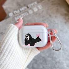 Cute Ghost Earphone Case Compatible With AirPods 4th Gen, Pro, New 2/3, Soft Protective Cover Shell Compatible With Apple Earphones - Clear - View 8