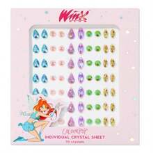 ColourPop  Face Jewels Sticker Sheet Individual Reusable Rhinestones For Face And Body SelfAdhesive And Easily Removable Includes Blue Pink Purple Green Orange Crystals 1 Count - như hình ảnh - Xem 1