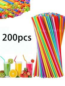 100pcs Black Bendable Straws, Coffee And Stirrers, Drink Accessories, Flexible Bendable Straws For Milkshakes,Bubble Tea, Ice Coffee, For Drinking Suitable For Bars, Clubs, Durable Black Straws, Black Bendable Straws, Coffee And Stirrers, Drink Accessories, Diameter 0.24inch/0.6cm, Suitable For Kitchen, Bar, Club, Drinks, Milk, Soda Water, Party, Restaurants And Home Use,Restaurants And Home Use Back To School
