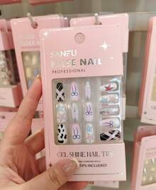 24 Pieces - Random Delivery - Short Square Pink Purple Gradient Bronze Full Coverage False Nails, Solid Color Nails, Almond Press Nails, Coffin Nails, Oval Nails. All Kinds Of Nails, Suitable Women And Girls, Press Nails, Nail Art Supplies, Enhance Your Appearance (Random Delivery)