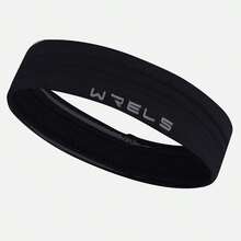 1pc Solid Sweat Absorbent Athletic Hairband
