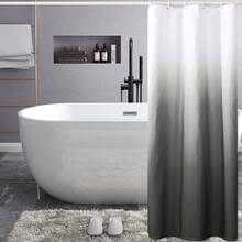 YI & ZE Black Ombre Shower Curtain Sets For Bathroom Accessories Fabric Polyester Waterproof Modern Shower Curtain Liner With 12 Hooks W36xL72{"Color_name":"Black","Size_name":"36\"Wx72\"L(Packof1)"} - 多色16 - 查看 3