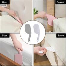 1PCS Efficient Bed Making Aid Tool, Plastic Sheet Tucker Easily Makes Beds, Portable Paddle Board For Dormitories, Hotels, And Apartments, Space-Saving Bedroom Accessories, Sheet Mattress Organizer, Mattress Fixing Insert, Sheet Folding Tool, - Multicolor - View 4