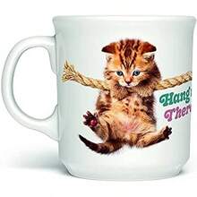 Genuine Fred SAY ANYTHING MUG, DRAGGIN, 16 Ounce Ceramic Mug, White, Dishwasher - Cố lên - Xem 8