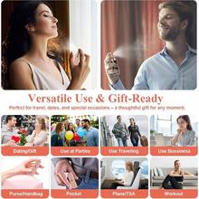 Refillable Travel Perfume Bottle U2013 Fine Mist Atomizer, Bottom Fill, Genuine Leather, TSA Approved, Daily Refresh Travel Red, 5ml - Đen + 0,2 Ounce - Xem 7