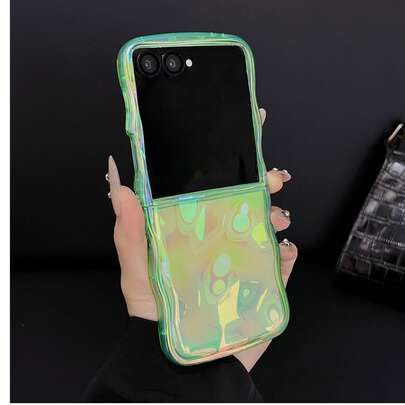 1pc Galaxy Z Flip7 Meteor Texture Wavy Design Phone Case Fashionable Phone Cover For Samsung Galaxy Z Flip7 Galaxy Z Flip6 Galaxy Z Flip5 Galaxy Z