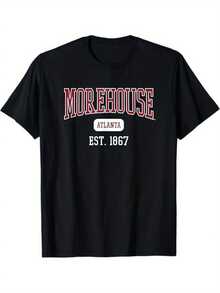 Morehouse College Maroon Tigers Est. Date Theme Men And Women T - Shirt, 100% Cotton, Gift For College Lover, S - XXXL, Black - màu đen - Xem 6