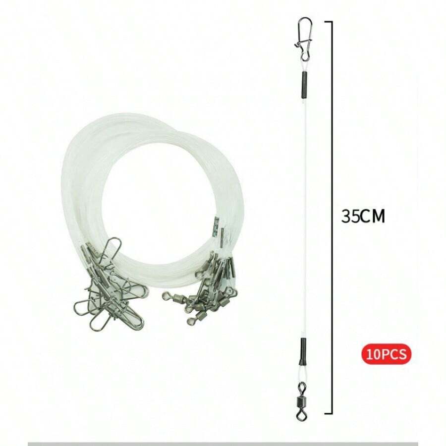 Outdoor Professional Fishing Rod, Nylon Line, Tied Hook - Leading Wire 35cm - View 1