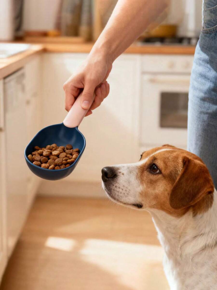 1 pieza Cucharón para comida de mascotas, Cucharón para comida de gato, Cucharón para comida de perro, Suministros para mascotas