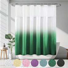 Waffle Weave Shower Curtain With Snap-In Fabric Liner Set, Hotel Style, Slub Textured Shower Curtain, 12 Metal Hooks Included, Waterproof & Washable Heavyweight Fabric, Green, 72" W X 72" H{"Color_name":"WaffleGreen","Size_name":"72\"Wx72\"L(Packof1)"} - 多色21 - 查看 5