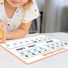 hoojojo 5/10 Placas de Aprendizado de Pinyin, Cartões Dupla Face Apagáveis, Atividade de Prática de Mistura de Sons, Materiais de Aprendizado de Inglês, Quadros Brancos Interativos, Ferramentas Educacionais Domésticas, Materiais Didáticos Recomendados por Professores, Presentes de Papelaria Criativa, Itens Essenciais de Volta às Aulas, Adequado para Famílias, Salas de Aula e Festas