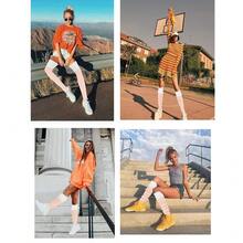 V28 Long Leg Warmer, Women's Men 80s Party Ribbed Knit Dance Sports{"Color_name":"Hole71-Mix2wp"} - Multicolor24 - View 6