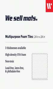 We Sell Mats 3/8 Inch Thick Multipurpose Exercise Floor Mat - ColorA - 查看 2