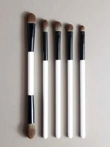 CHARM MAKEUP 5 Peças Pincéis de Maquiagem de Duas Pontas, Pincéis Multifuncionais para Sombra, Corretivo, Base para Meninas e Mulheres, Pincel de Sobrancelha, Pincel de Sombra, Pincel