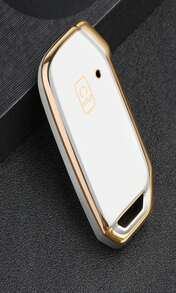 ELOHEI Key Fob Cover For Kia, Key Fob Case Accessories For 2019-2022 Kia Soul Forte Telluride K5_K3 Seltos NIRO Sportage Sorento Premium Soft TPU 360 Degree Full Protection(White) - MàuD - Xem 7