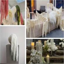 1/2/3/4/5 枝精致的白色花朵，纯白色花卉点缀，质朴别致的家居装饰/婚礼装饰干花