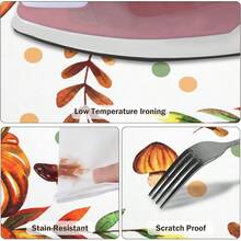 Water-Resistant Round Tablecloth With Elastic Edge For 40-44" Tables - Autumn-nature - View 4