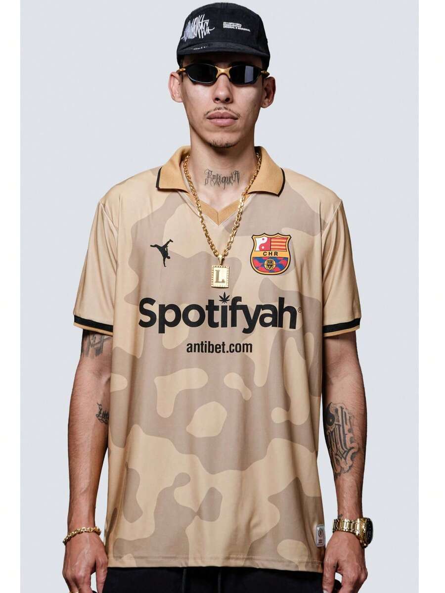 Chronic Dry Fit Polo Neck Soccer Shirt Gang Key - 金色 - 查看 1