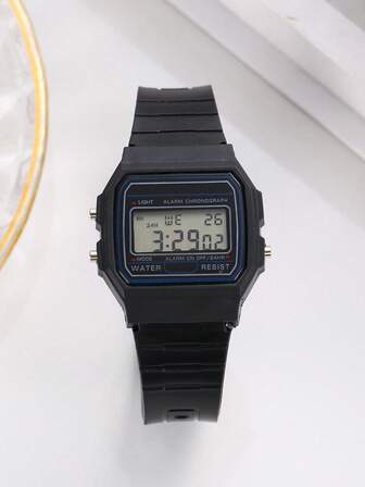 Herrklocka Mode LED Digitala Klockor Herr Sport Militär Armbandsur Vintage Silikonarmband Elektronisk Klocka