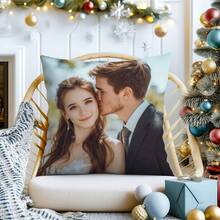1 bucă Husă de pernă personalizată imprimată cu fotografii pe o singură față, husă de pernă personalizată pentru nuntă, cadou de cuplu, cadou de zi de naștere, cadou pentru cel mai bun prieten, cadou pentru mamă/tată (fără insert), personalizat, unic, cadouri ideale pentru el, pentru aniversări, pentru ziua mamei, pentru zile de naștere, pentru ziua îndrăgostiților, pentru ziua tatălui, pentru absolvirea, ziua copiilor, pentru absolvirea Inaugurare casă, canapea, pat, mașină, ceainărie, dormitor, baie, sufragerie, sufragerie
