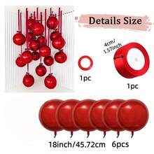 10pcs 18-Inch Deep Green 4D Balloons With Deep Green Polyester Ribbons And Shielding Paper, Portable For Room Decor, Party Decor, Wedding Decor, Family Gathering