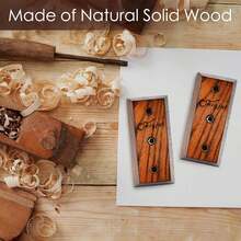 SNIGJAT Guitar Hanger, 2 Pack Hardwood Guitar Wall Mount Holder Stand For Acoustic Guitar, Bass, Banjo, Mandolin, Musical Instruments Accessories - 白色 - 查看 10