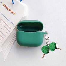 Silicone Green Holiday Atmosphere Protective Case Compatible With Airpods 1/2, 4, Pro, 3 Wireless Bluetooth Earphones