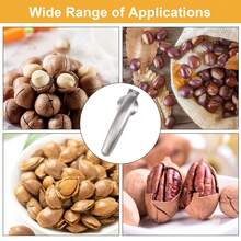 1 Piece Stainless Steel Chestnut Sheller -Chestnut Cutter Opener, Kitchen Accessory For Peeling Chestnuts And Walnuts - Easy To Use - Perfect Gift For Kitchen Lovers And Home Cooks. Multifunctional Stainless Steel Nutcracker - Sturdy And Shiny, Easy To Open, Perfect For Chestnuts, Etc. Essential Kitchen Utensil - Multicolor - View 4