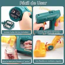 Adecuado para aspiradora de juguete para niños, aspiradora de juego de limpieza con luces y sonidos, viene con 7 ventosas funcionales, regalo educativo realista de juego de roles, adecuado para niños y niñas de 3 años en adelante - 1 - Ver 6