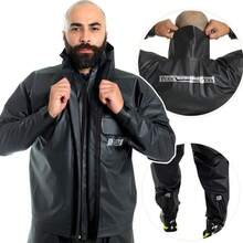 Motorcycle Raincoat Motoboy Motorcycle Waterproof Set Rubberized Clothing Set - GGG - View 4