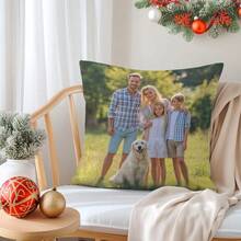 1 bucă Husă de pernă personalizată imprimată cu fotografii pe o singură față, husă de pernă personalizată pentru nuntă, cadou de cuplu, cadou de zi de naștere, cadou pentru cel mai bun prieten, cadou pentru mamă/tată (fără insert), personalizat, unic, cadouri ideale pentru el, pentru aniversări, pentru ziua mamei, pentru zile de naștere, pentru ziua îndrăgostiților, pentru ziua tatălui, pentru absolvirea, ziua copiilor, pentru absolvirea Inaugurare casă, canapea, pat, mașină, ceainărie, dormitor, baie, sufragerie, sufragerie